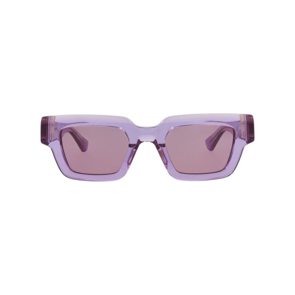 Bottega Veneta Square-Frame Recycled Acetate Sunglasses Purple Unisex-Adult